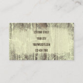 Rustige  Westerne oude stijl Bull Skull Visitekaartje (Achterkant)