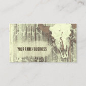 Rustige  Westerne oude stijl Bull Skull Visitekaartje (Voorkant)