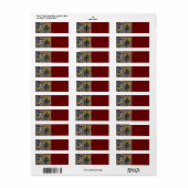 Rustige Westerne paarden Cowboylaarzen Zonnebloeme Etiket (Full Sheet)