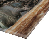 Rustige Westerne paarden Cowboylaarzen Zonnebloeme Snijplank (Hoek)