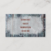 Rustige Westerne roest bruine textuur Bull Skull Visitekaartje (Achterkant)