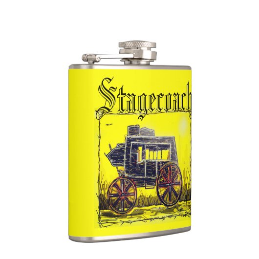 Rustige Westerne Stagecoach Heupfles (Rechts)