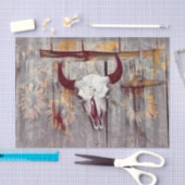 Rustige Westerne stip Gele zonnebloemen Tissuepapier (Craft)