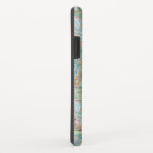 Rustige Westerne Turquoise Wood Deer Skull Monogra Case-Mate iPhone Case (Achterkant/rechts)