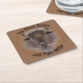 Rustige Westerne vlakten Bison Kartonnen Onderzetters (Schuin)