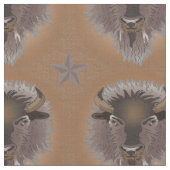 Rustige Westerne vlakten Bison Stof (Close Up)