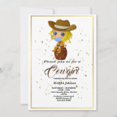 Rustige Westerne zonnebloem Baby shower Inv Kaart (Voorkant)