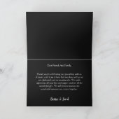 Rustige Westerne zwarte en witte bull Bedankkaart (Binnen)