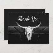 Rustige Westerne zwarte en witte bull Briefkaart (Voorkant / Achterkant)