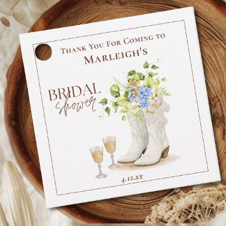 Rustige Westerse Bruiloftsdankjeshouder Bedankjes Labels