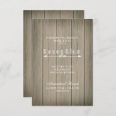 Rustige Whimsy-kaart Informatiekaartje (Voorkant / Achterkant)