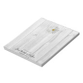 Rustige White Daisy-laptop op maat Notitieblok (Linkerzijde)