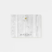 Rustige White Daisy Persoonlijke opmerkingen Post-it® Notes (Voorkant)