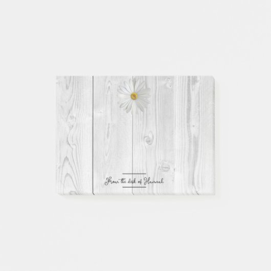 Rustige White Daisy Persoonlijke opmerkingen Post-it® Notes (Voorkant)