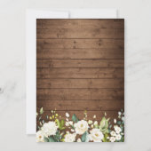 Rustige White Floral I DO BBQ Engagement Party Kaart (Achterkant)