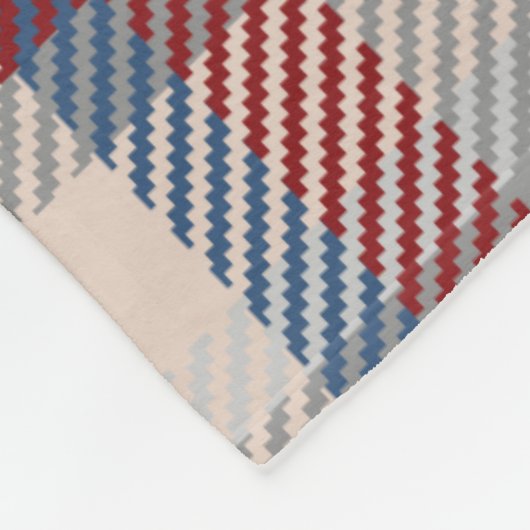 Rustige White Moose Antlers Berry Pset Monogram Fleece Deken (Hoek)