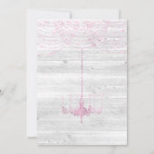 Rustige Whitespoed Pink Butterfly Wedding Kaart (Achterkant)