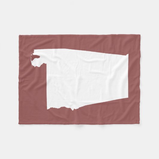 Rustige wijn en witte alabama fleece deken (Voorkant (Horizontaal))