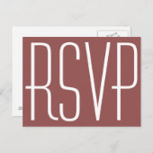 Rustige wijn en witte RSVP Uitnodiging Briefkaart (Voorkant / Achterkant)