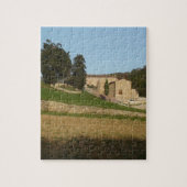 Rustige wijngaarden, Toscane, Italië, gouden toon Legpuzzel (Verticaal)