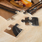 Rustige Wijnkaas met kleefstof Legpuzzel (Zijkant)