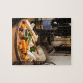 Rustige Wijnkaas met kleefstof Legpuzzel (Horizontaal)