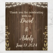 Rustige wijnkabels wijn etiket (Enkel label)