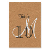 Rustige Wijnkorkbruiloft Monogram Kaart (Achterkant)