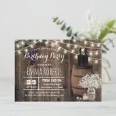 Rustige Wijnloop Floral Jar Winery Birthday Kaart (Staand voorkant)