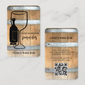 Rustige Wijnstang — QR-code Visitekaartje (Voorkant / Achterkant)