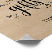 Rustige wijnstokkaarten en Poster voor cadeaubonne (Hoek)