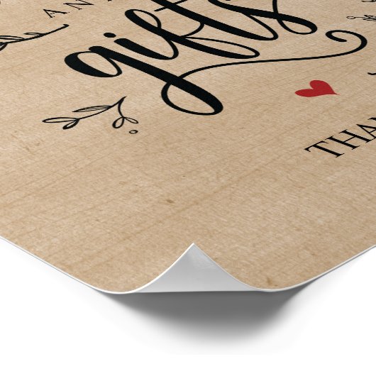 Rustige wijnstokkaarten en Poster voor cadeaubonne (Hoek)