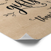 Rustige wijnstokkaarten en Poster voor cadeaubonne (Hoek)