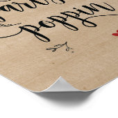 Rustige wijnstokken poster poppenkaart (Hoek)