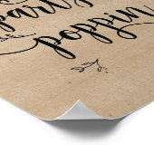 Rustige wijnstokken poster poppenkaart (Hoek)