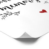 Rustige wijnstokken wedden in liefdevol geheugen,  poster (Hoek)