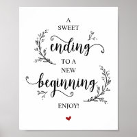 Rustige wijnstokken. Zwart lettertype, huwelijksdi