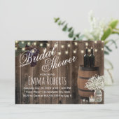 Rustige Wijnvat Floral Jar Winery Vrijgezellenfees Kaart (Staand voorkant)