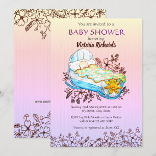 Rustige Wilde Baby in het Baby shower van de Cradl Kaart