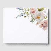 Rustige Wilde Bloemen In Liefdevolle Herinnering Gastenboek (Achterkant)