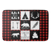 Rustige wilde dieren Buffalo Lumberjack Pset Badmat (Voorkant)