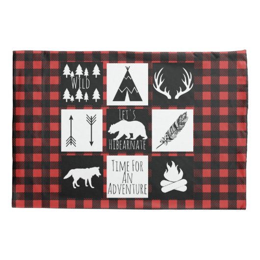 Rustige wilde dieren en buffelkoepels kussensloop (Achterkant)