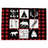 Rustige wilde dieren en buffelkoepels large cadeautasje (Achterkant)