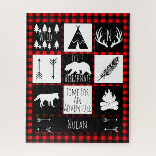 Rustige wilde dieren en buffelkoepels legpuzzel