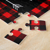 Rustige wilde dieren en buffelkoepels legpuzzel (Zijkant)