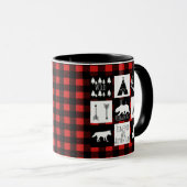 Rustige wilde dieren en buffelkoepels mok (Voorkant rechts)