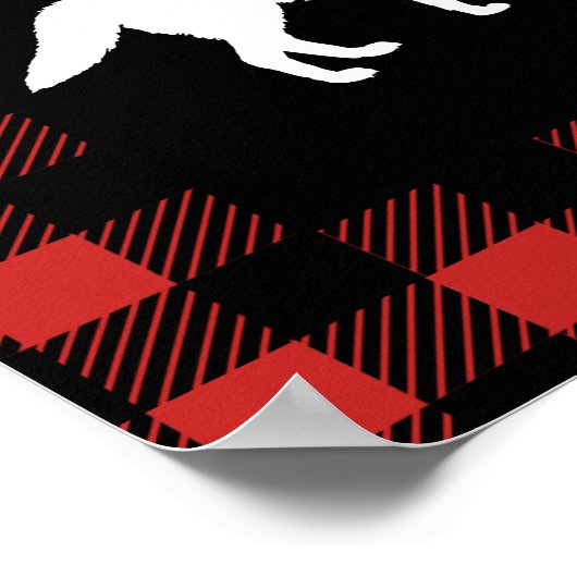 Rustige wilde dieren en buffelkoepels poster (Hoek)