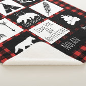 Rustige wilde dieren en buffelkoepels sherpa deken (3/4)