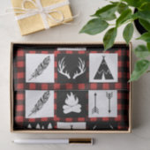 Rustige wilde dieren en buffelkoepels tissuepapier (Geschenk)