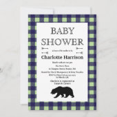 Rustige wilde dieren en geplakt Baby shower Kaart (Voorkant)